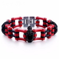 Thick Chain Skull Embed Bracelet [9 Variants]