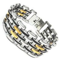 Stainless Steel Punk Chain Bracelet [3 Variants]