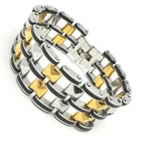 Stainless Steel Punk Chain Bracelet [3 Variants]