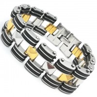 Stainless Steel Punk Chain Bracelet [3 Variants]