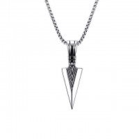 Vintage Spearhead Stainless Steel Necklace [Two Variants]