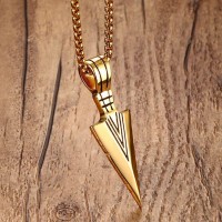 Vintage Spearhead Stainless Steel Necklace [Two Variants]