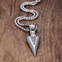 Vintage Spearhead Stainless Steel Necklace [Two Variants]