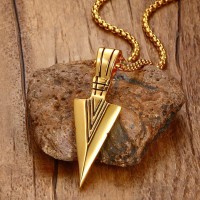 Vintage Spearhead Stainless Steel Necklace [Two Variants]