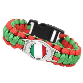 Team Italy Paracord Flag Bracelet