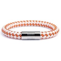 Spain Braided Leather Flag Bracelet