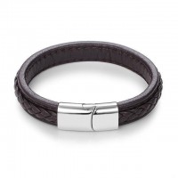 Punk Black Braided Leather Bracelet [12 Variants]