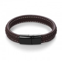 Punk Black Braided Leather Bracelet [12 Variants]