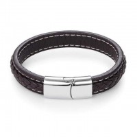 Punk Black Braided Leather Bracelet [12 Variants]