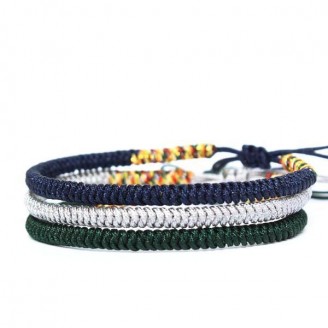 Tibetan Buddhist Handmade Lucky Knots String Bracelets [4 Variants]