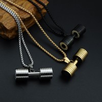 Move Fit Barbell Charm Necklaces [3 Variants]