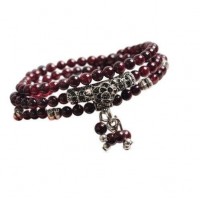 Cranberry Stardew Mala Beads Prayer Bracelet