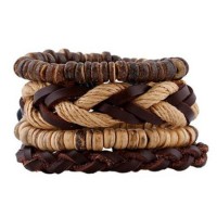 Vintage Leather Boho Stack Bracelet [8 Variations]