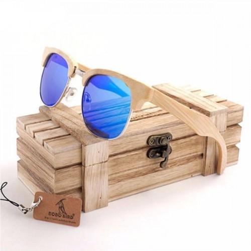 Timber Clubmaster Bamboo Wood Sunglasses [2 Variants]