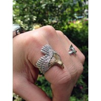 Soar High Eagle Stellar Silver Ring