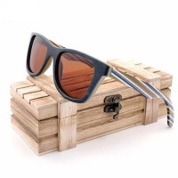 Hippie Stripes Wayfarer Bamboo Wood Sunglasses [2 Variants]