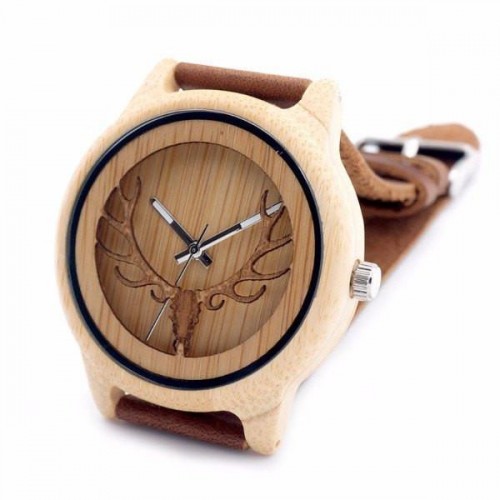 Rain Deer Handmade Bamboo Watch