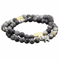 Obsidian Rhapsody Elephant Healing Bracelet [2 Variants]