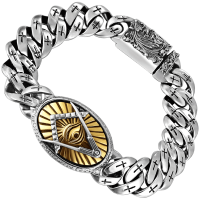 The Thousand Eye Solid Silver Bracelet