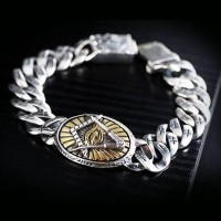 The Thousand Eye Solid Silver Bracelet