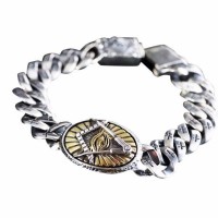 The Thousand Eye Solid Silver Bracelet