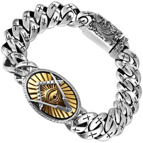 The Thousand Eye Solid Silver Bracelet