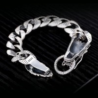 Totems Horned Dragon Silver Luxury Bracelet