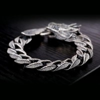 Totems Horned Dragon Silver Luxury Bracelet