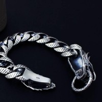 Totems Horned Dragon Silver Luxury Bracelet