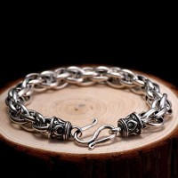 Multus Cable Link Silver Chain Luxury Bracelet