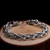 Multus Cable Link Silver Chain Luxury Bracelet