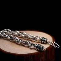 Multus Cable Link Silver Chain Luxury Bracelet