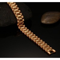 Chunky Gold Folding Link Chain Bracelet