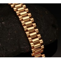 Chunky Gold Folding Link Chain Bracelet