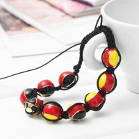 German Flag Shamballa Bracelet