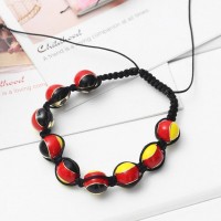 German Flag Shamballa Bracelet