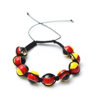 German Flag Shamballa Bracelet