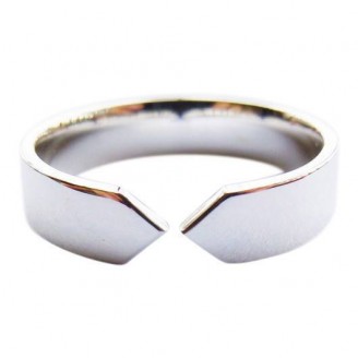 Handmade Inside Arrows Solid Sterling Silver Unisex Ring [5mm]