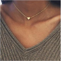 Tiny Heart Choker Necklace [2 Variants]