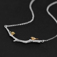 Sweet Tweets Sterling Silver Necklace [2 Variants]