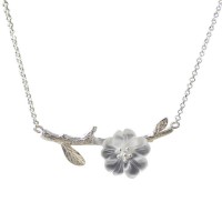 Dainty Diphylleia Sterling Silver Necklace [2 Variants]