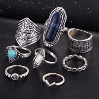 Geometric Boho Ring Set [8 Rings] [3 Variants]