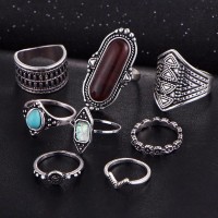 Geometric Boho Ring Set [8 Rings] [3 Variants]