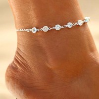 Classic Crystal Chain Anklet [2 Variants]