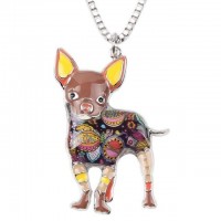 Cutie Chihuahua Oil Dog Necklaces [6 Variants]