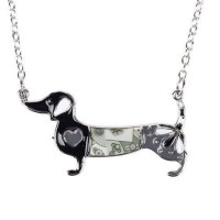 Dashing Dachshund Oil Dog Necklaces [6 Variants]