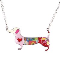 Dashing Dachshund Oil Dog Necklaces [6 Variants]