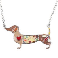 Dashing Dachshund Oil Dog Necklaces [6 Variants]