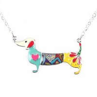 Dashing Dachshund Oil Dog Necklaces [6 Variants]