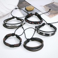 Braided Leather Stackable Bracelet [Place of 5] [8 Variations]